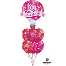 Bukiet 809 Ruby Red & Jewel Magenta Love Balloon Qualatex #78529 23407-6